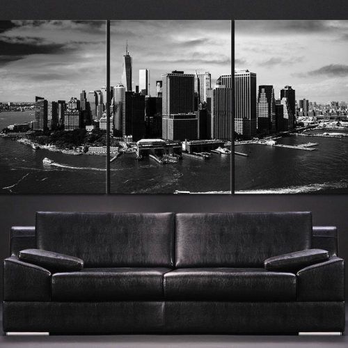 Black And White New York Canvas Wall Art (Photo 16 of 20)