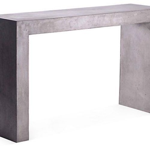 Modern Concrete Console Tables (Photo 14 of 20)