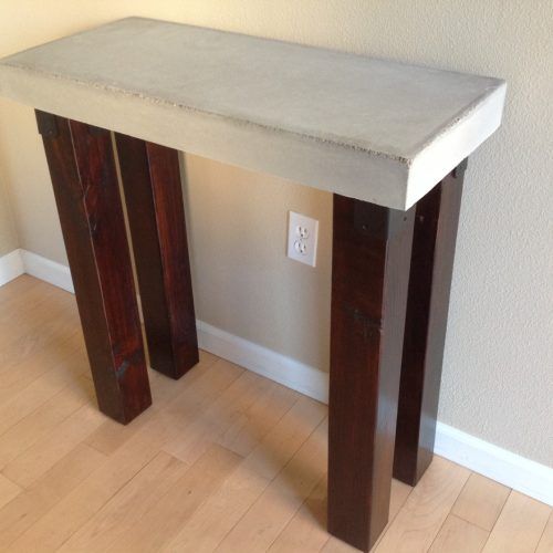 Modern Concrete Console Tables (Photo 2 of 20)