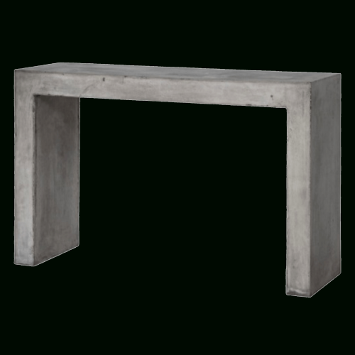 Modern Concrete Console Tables (Photo 4 of 20)
