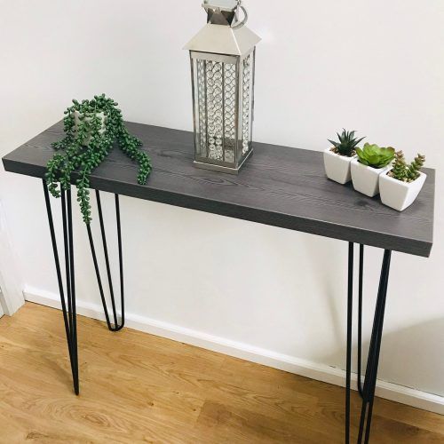 Smoke Gray Wood Console Tables (Photo 1 of 20)