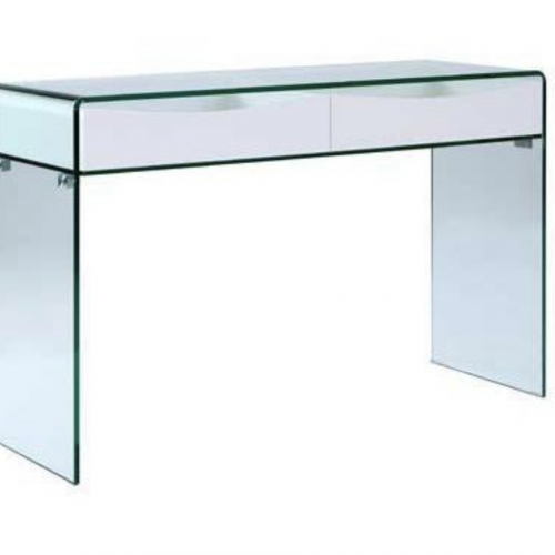Square High-Gloss Console Tables (Photo 6 of 20)