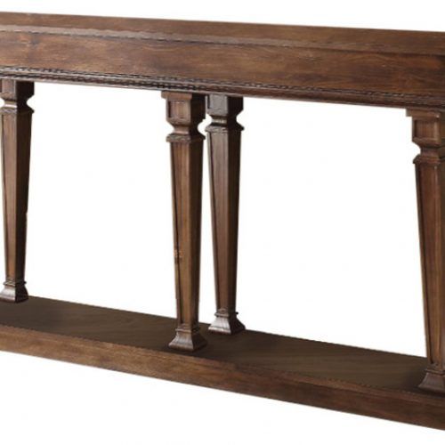 Black And Oak Brown Console Tables (Photo 17 of 20)