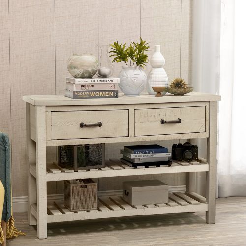 Open Storage Console Tables (Photo 9 of 20)
