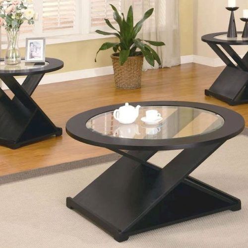 2-Piece Round Console Tables Set (Photo 4 of 20)