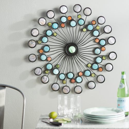 Contemporary Abstract Round Wall Decor (Photo 8 of 20)