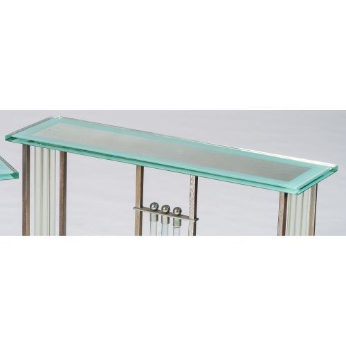 Glass And Chrome Console Tables (Photo 10 of 20)