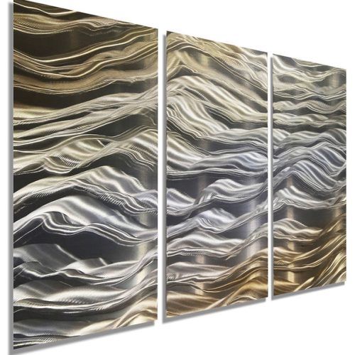 Gold And Silver Metal Wall Art (Photo 14 of 20)