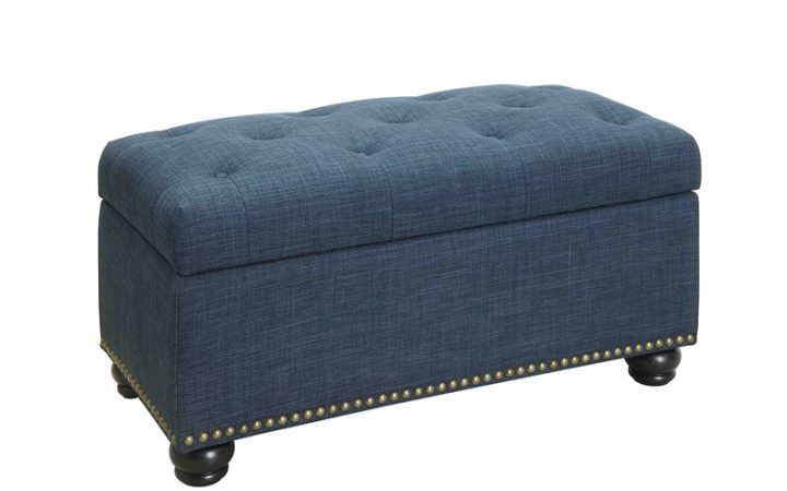 20 Best Blue Fabric Storage Ottomans