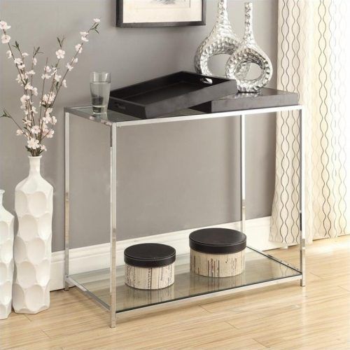 Clear Glass Top Console Tables (Photo 1 of 20)