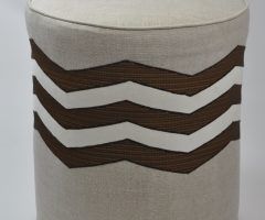 The Best Black and White Zigzag Pouf Ottomans