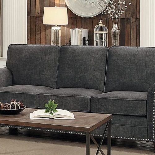 Dark Grey Polyester Sofa Couches (Photo 7 of 20)