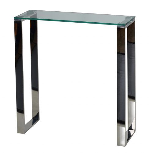 Geometric Glass Modern Console Tables (Photo 18 of 20)
