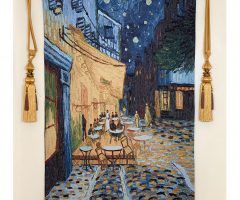 The Best Blended Fabric Van Gogh Terrace Wall Hangings