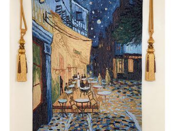 Blended Fabric Van Gogh Terrace Wall Hangings