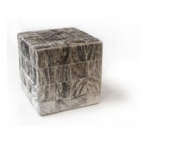 20 Ideas of Gray and Beige Solid Cube Pouf Ottomans