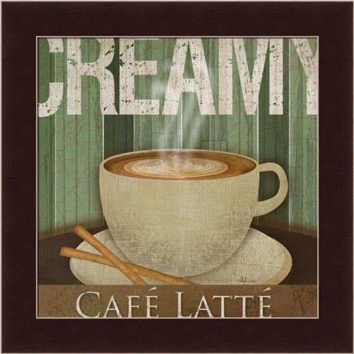 Cafe Latte Kitchen Wall Art (Photo 5 of 30)