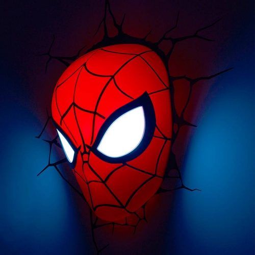3D Wall Art Night Light Spiderman Hand (Photo 7 of 20)
