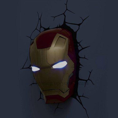 3D Wall Art Iron Man Night Light (Photo 2 of 20)