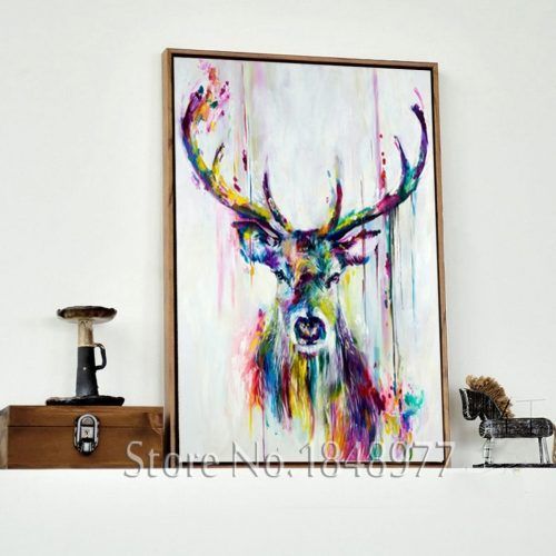 Deer Canvas Wall Art (Photo 9 of 15)