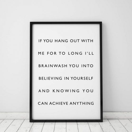 Rectangle Like Yourself Inspirational Typography Wall Plaque (Photo 4 of 20)