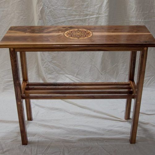 Hand-Finished Walnut Console Tables (Photo 4 of 20)