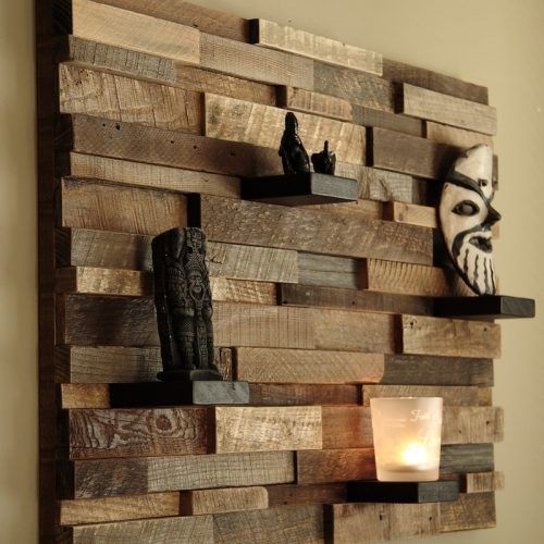 Wall Accents Made From Pallets (Photo 4 of 15)