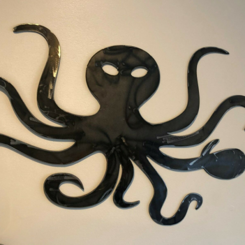 Octopus Metal Wall Sculptures (Photo 3 of 20)