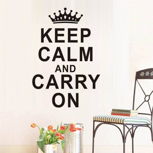 Keep Calm And Carry On Wall Art (Photo 4 of 25)
