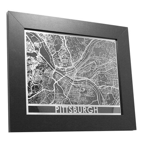 Pittsburgh Map Wall Art (Photo 4 of 20)