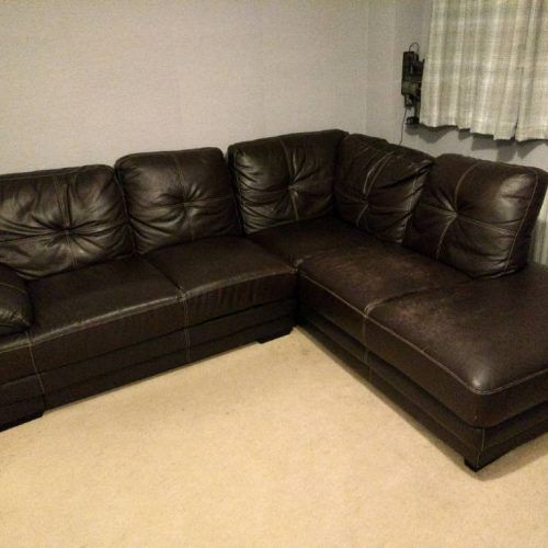 Faux Leather Sofas In Dark Brown (Photo 13 of 20)