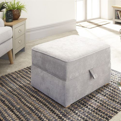 Natural Fabric Square Ottomans (Photo 1 of 20)