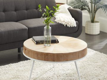 Coffee Tables with Round Wooden Tops