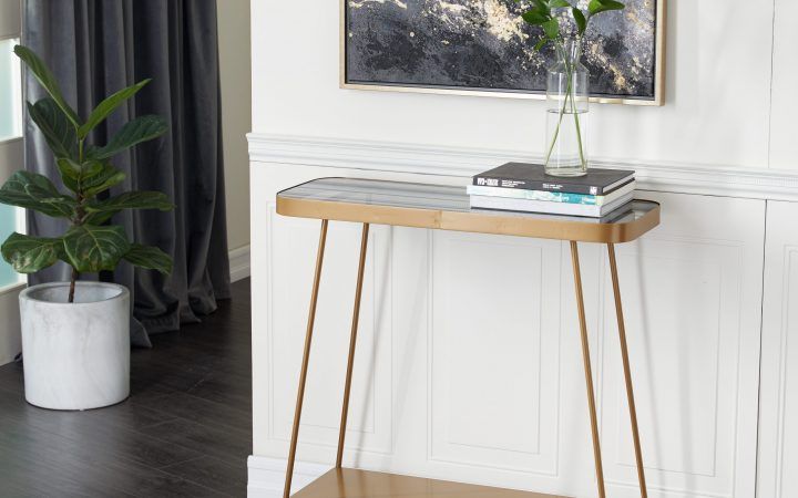 Top 20 of Glass and Pewter Oval Console Tables