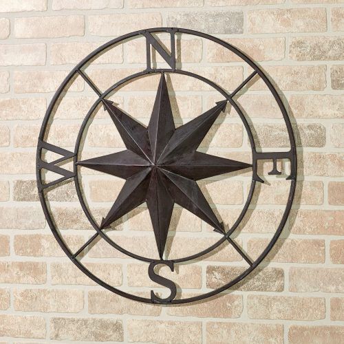 Outdoor Metal Wall Compass (Photo 1 of 20)