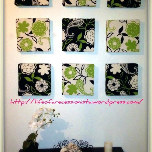 Fabric Covered Frames Wall Art (Photo 13 of 15)