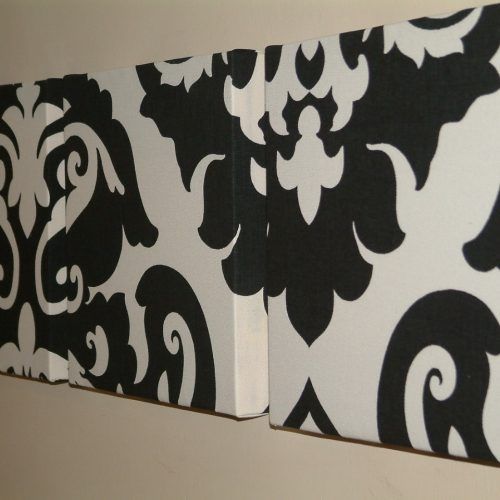 Black And White Fabric Wall Art (Photo 6 of 15)