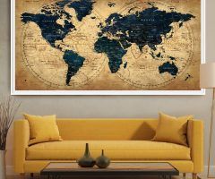 20 Best Ideas World Map Wall Art