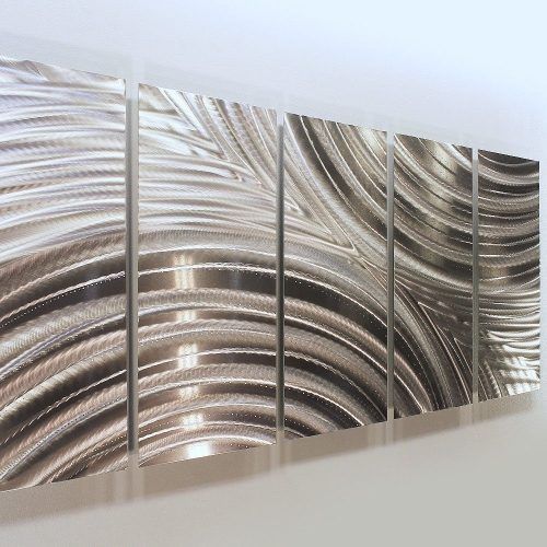 Abstract Aluminium Wall Art (Photo 15 of 20)