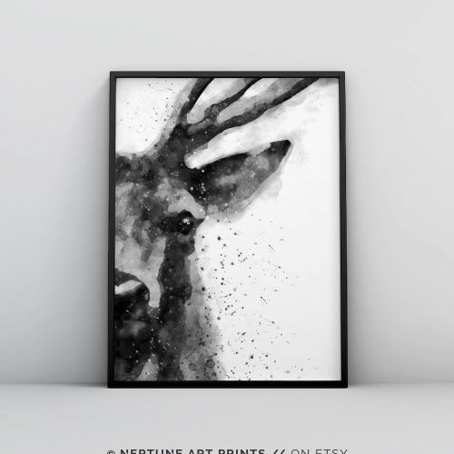 Abstract Deer Wall Art (Photo 20 of 20)