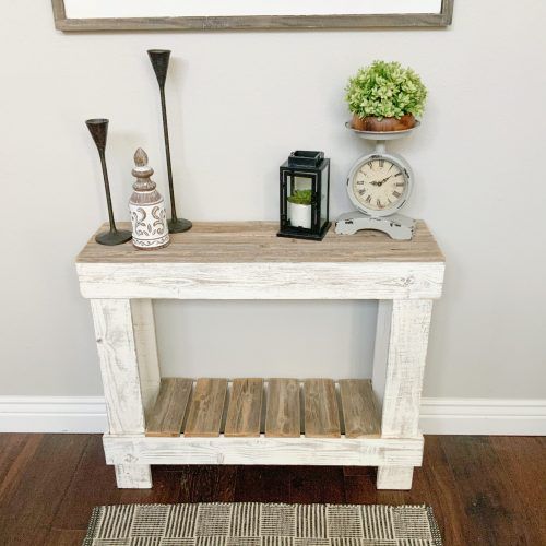 Natural Wood Console Tables (Photo 2 of 20)