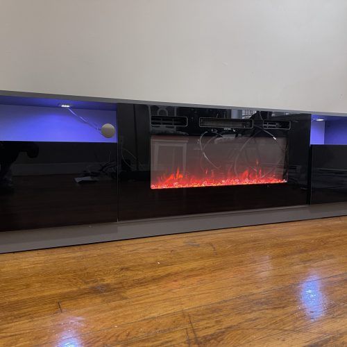 Tv Stands With Led Lights & Power Outlet (Photo 6 of 20)