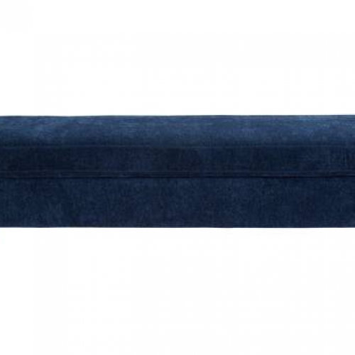 Navy Velvet Fabric Benches (Photo 8 of 20)