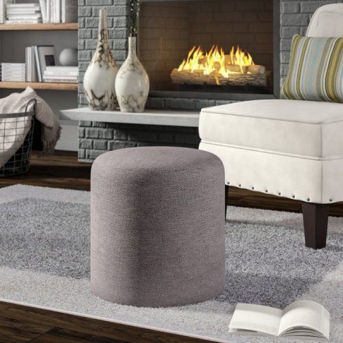 Gray And Beige Solid Cube Pouf Ottomans (Photo 11 of 20)