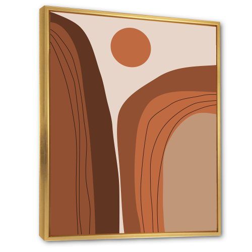 Abstract Terracotta Landscape Wall Art (Photo 19 of 20)