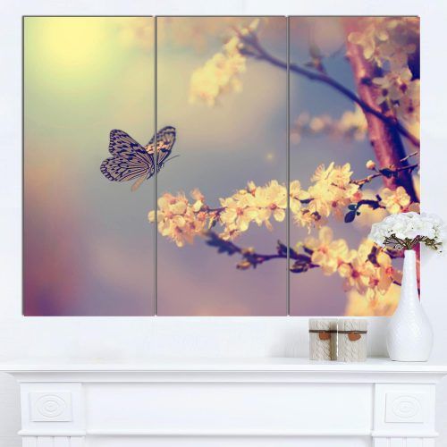 Butterflies Canvas Wall Art (Photo 15 of 15)