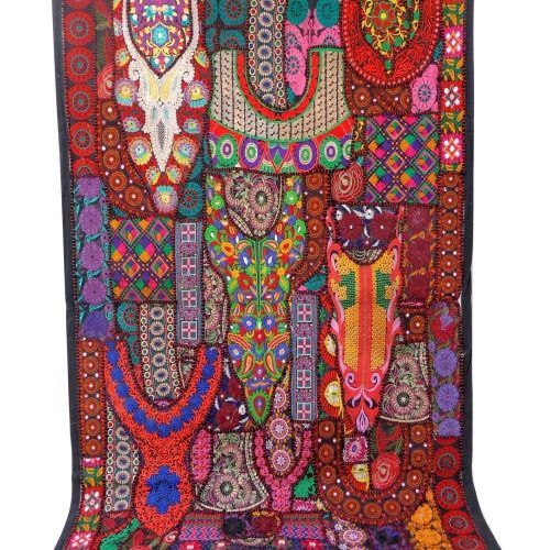 Indian Fabric Art Wall Hangings (Photo 13 of 15)