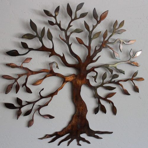 Olive/gray Metal Wall Decor (Photo 3 of 20)