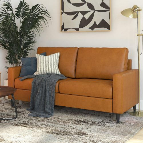 Faux Leather Sofas (Photo 8 of 21)