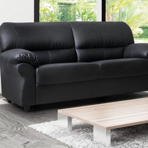 Traditional 3-Seater Faux Leather Sofas (Photo 18 of 20)